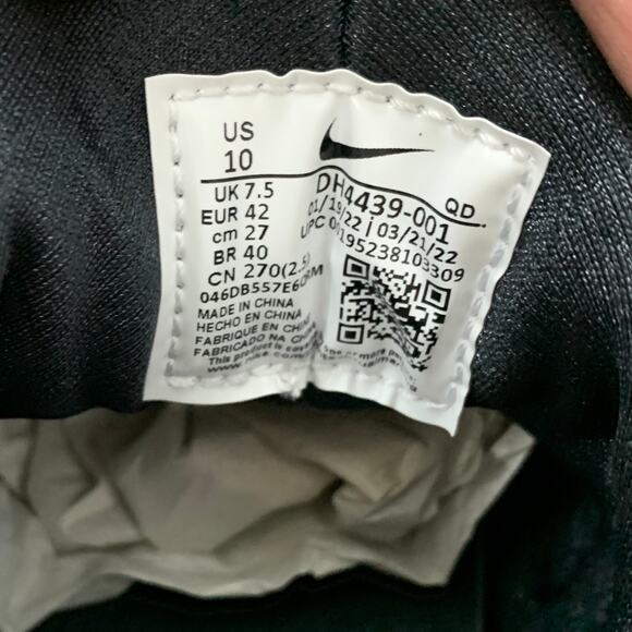 NIKE Air Huarache DH4439-001 Sneaker Shoes Black - Women's 10 - Picture 9 of 10